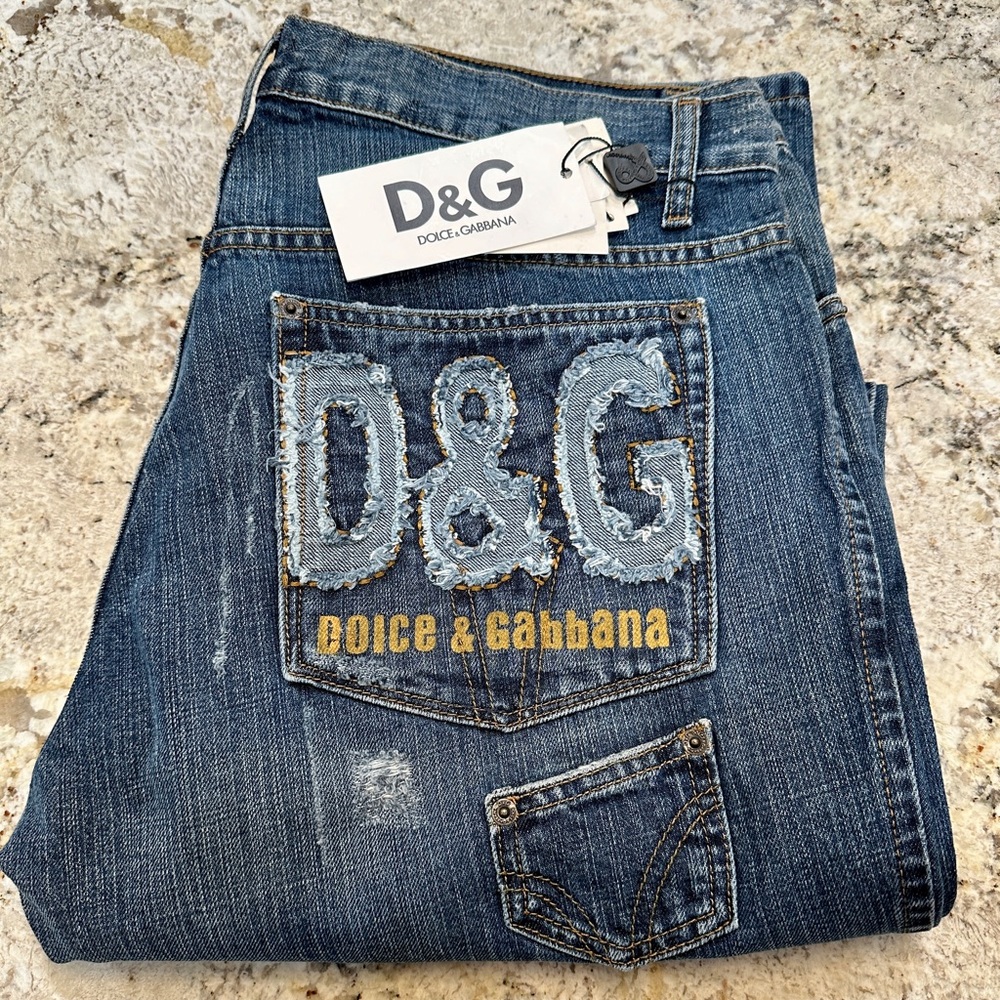 DOLCE & GABANA D&G JEANS NEW NEVER WORN WITH TAGS ORIGINAL VINTAGE RARE Waist 40